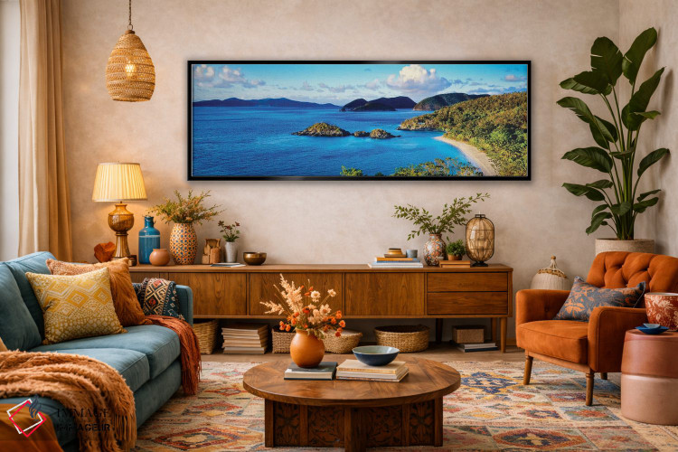 تابلو دکوراتیو Trunk Bay, Saint John, U.S. Virgin Islands" - "جزایر در… اثر پانورامیک ایمجز - D2B