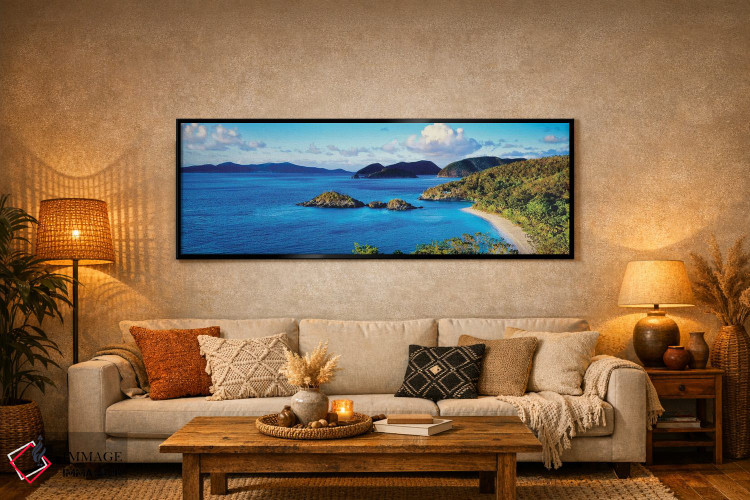 تابلو دکوراتیو Trunk Bay, Saint John, U.S. Virgin Islands" - "جزایر در… اثر پانورامیک ایمجز - D6B