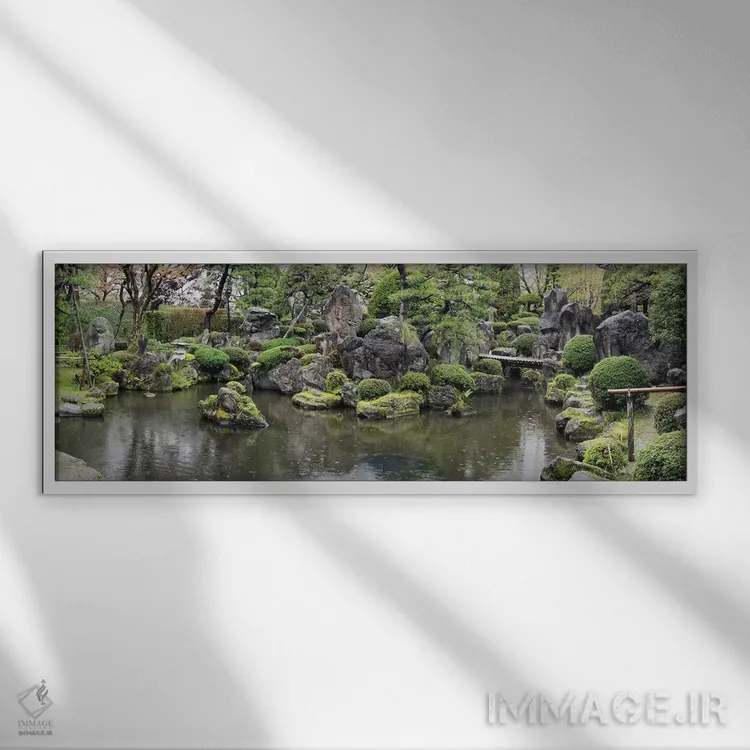 تابلو دکوراتیو Hirosaki, Aomori Prefecture, Japan" - "ماهی کوی در حوضچ… اثر پانورامیک ایمجز - نمای قابدار سفید