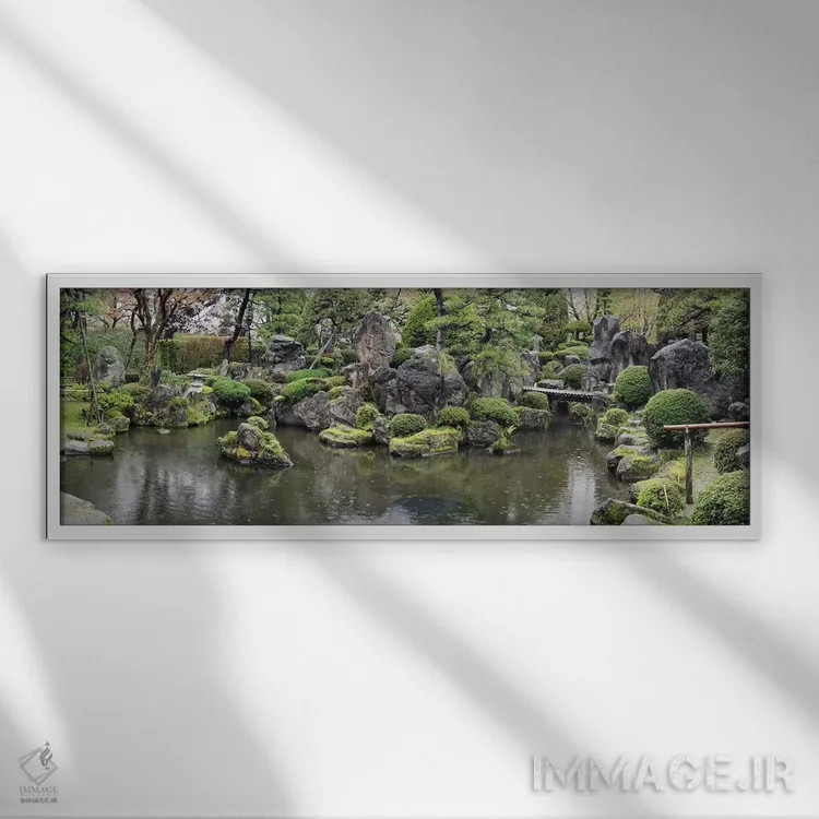 تابلو دکوراتیو Hirosaki, Aomori Prefecture, Japan" - "ماهی کوی در حوضچ… اثر پانورامیک ایمجز - نمای قابدار سفید