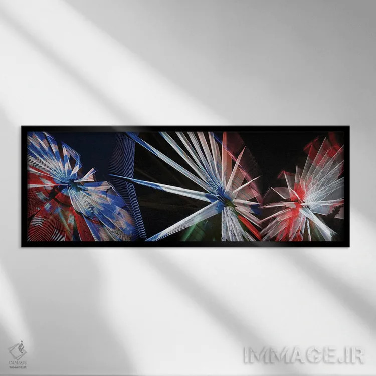 تابلو دکوراتیو نما از زاویه پایین از چرخ ها اثر پانورامیک ایمجز - نمای قابدار مشکی