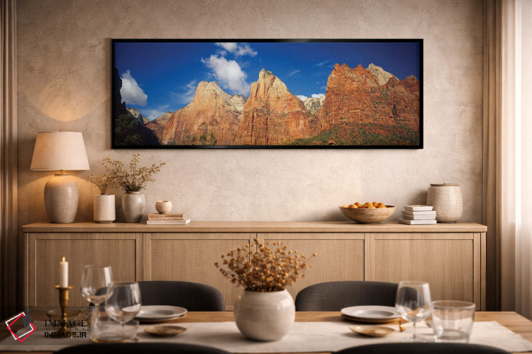 تابلو دکوراتیو Zion National Park, Utah, USA" - "نمای زاویه پایین از ک… اثر پانورامیک ایمجز - D1B