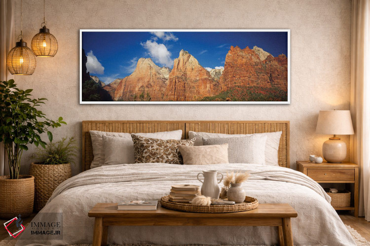 تابلو دکوراتیو Zion National Park, Utah, USA" - "نمای زاویه پایین از ک… اثر پانورامیک ایمجز - D4W