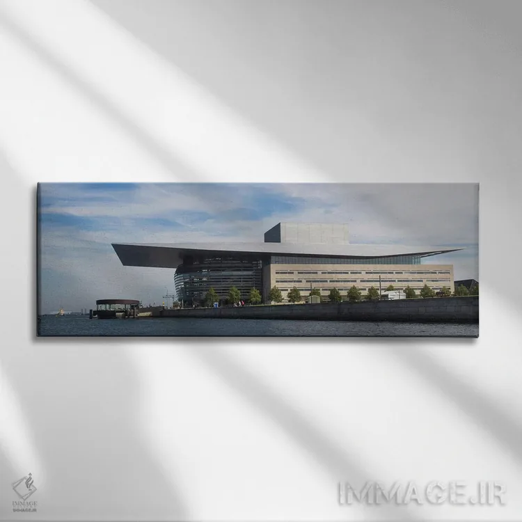 تابلو دکوراتیو Copenhagen Opera House, Holmen, Copenhagen, Denmark"… اثر پانورامیک ایمجز - نمای روبهرو روی دیوار