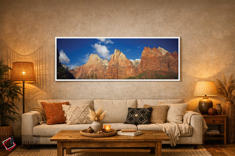 تابلو دکوراتیو Zion National Park, Utah, USA" - "نمای زاویه پایین از ک… اثر پانورامیک ایمجز - D5W