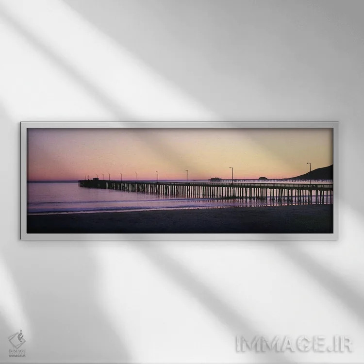 تابلو دکوراتیو Avila Beach Pier, San Luis Obispo County, California, U… اثر پانورامیک ایمجز - نمای قابدار سفید
