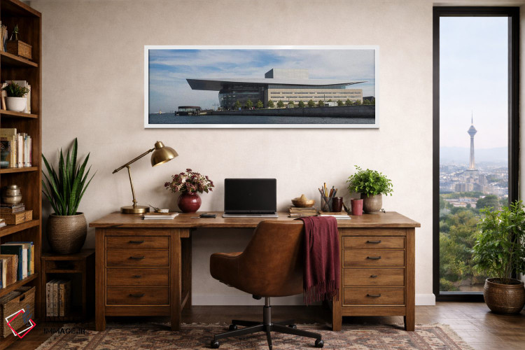 تابلو دکوراتیو Copenhagen Opera House, Holmen, Copenhagen, Denmark"… اثر پانورامیک ایمجز - D1W