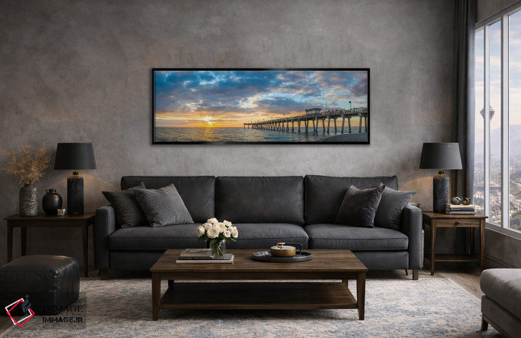 تابلو دکوراتیو Venice, Sarasota County, Florida, USA" - "اسکله در اقیا… اثر پانورامیک ایمجز - D4B