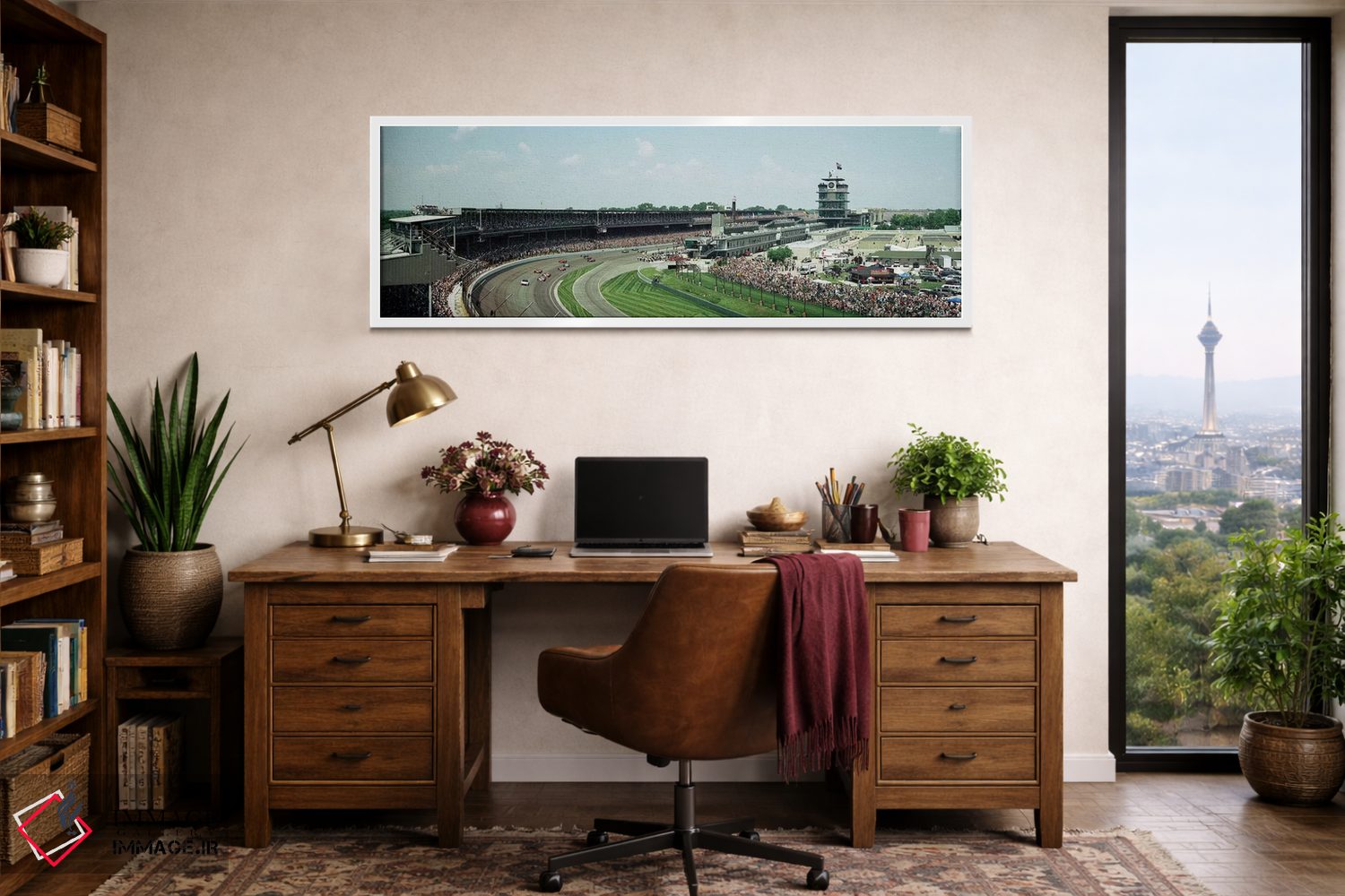 تابلو دکوراتیو Indianapolis 500, Indiana, USA I" - "ماشین های مسابقه د… اثر پانورامیک ایمجز - D1W