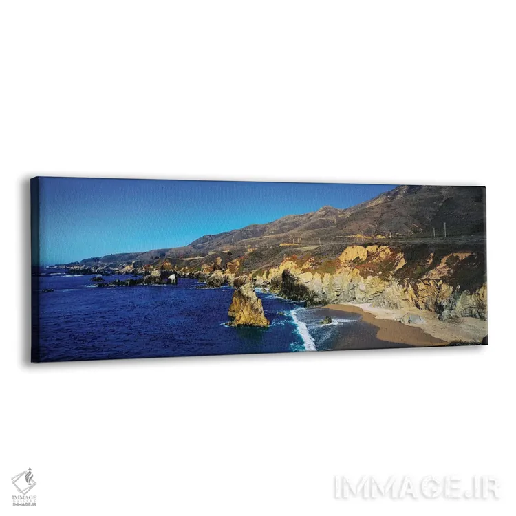 تابلو دکوراتیو "شکل گیری های صخره ای در ساحل، بیگ سور، ساحل ایالتی گار… اثر پانورامیک ایمجز - نمای پرسپکتیو محصول