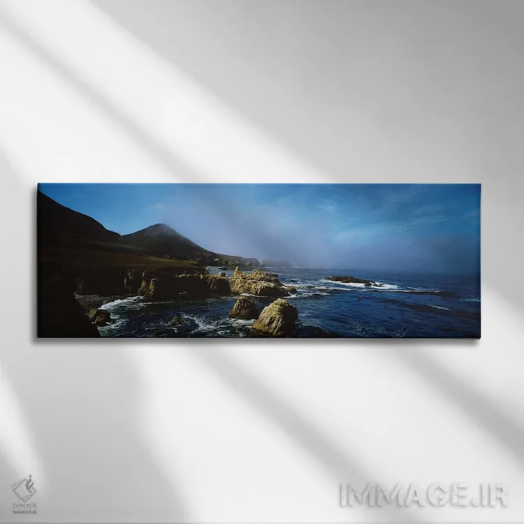 تابلو دکوراتیو "شکل گیری های صخره ای در ساحل، بیگ سور، ساحل ایالتی گار… اثر پانورامیک ایمجز - نمای روبهرو روی دیوار