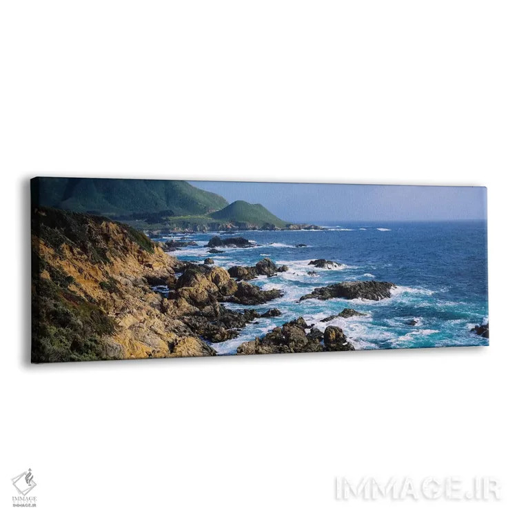 تابلو دکوراتیو "شکل گیری های صخره ای در ساحل، بیگ سور، ساحل ایالتی گار… اثر پانورامیک ایمجز - نمای پرسپکتیو محصول