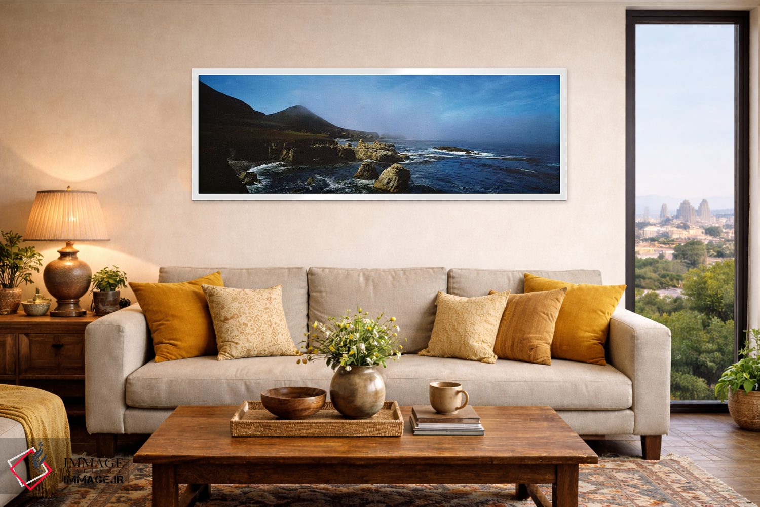 تابلو دکوراتیو "شکل گیری های صخره ای در ساحل، بیگ سور، ساحل ایالتی گار… اثر پانورامیک ایمجز - D4W