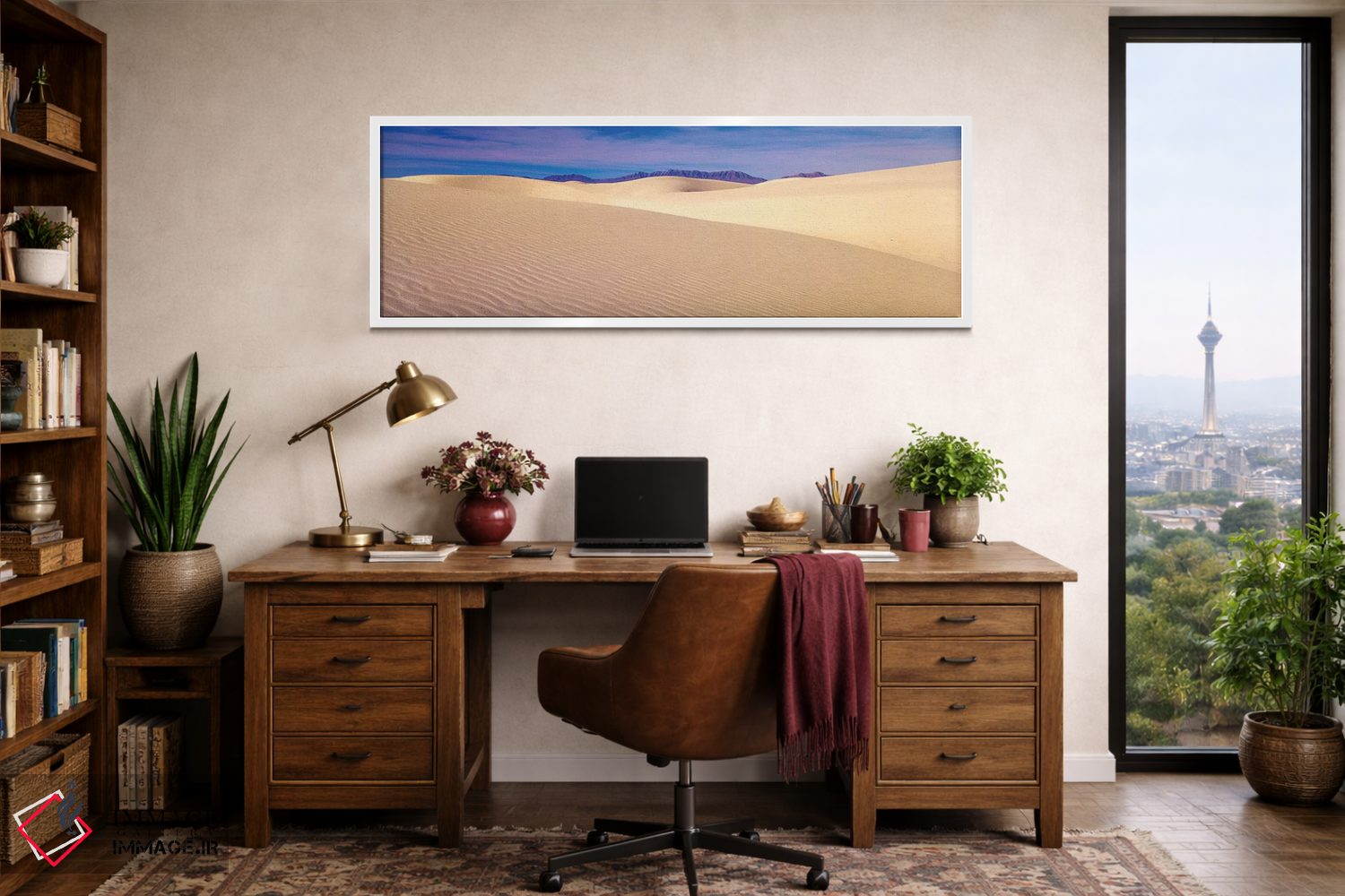 تابلو دکوراتیو "تپه های شنی در یک بیابان، تپه های شنی یوریکا، پارک ملی… اثر پانورامیک ایمجز - D1W