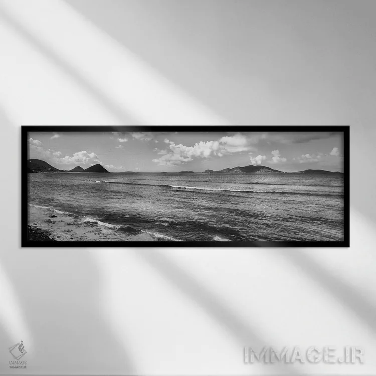 تابلو دکوراتیو British Virgin Islands ,ساحل شمالی و جزیره جاست ون دایک… اثر پانورامیک ایمجز - نمای قابدار مشکی