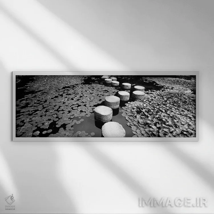 تابلو دکوراتیو Kyoto, Japan II,باغ معبد، کیوتو، ژاپن II اثر پانورامیک ایمجز - نمای قابدار سفید