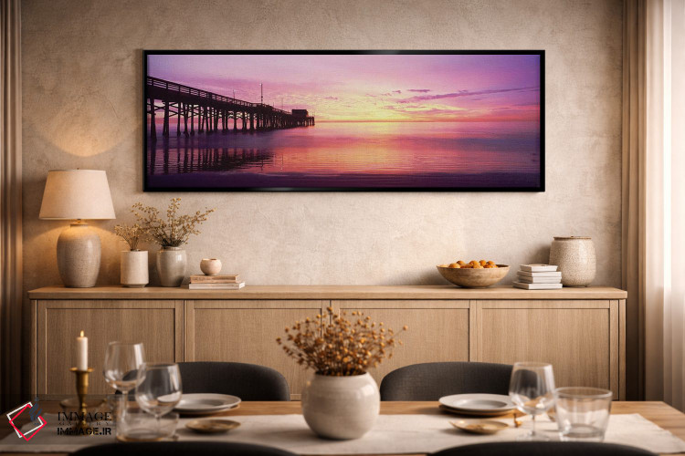 تابلو دکوراتیو Newport Pier, Newport Beach, Balboa Peninsula, Californ… اثر پانورامیک ایمجز - D1B