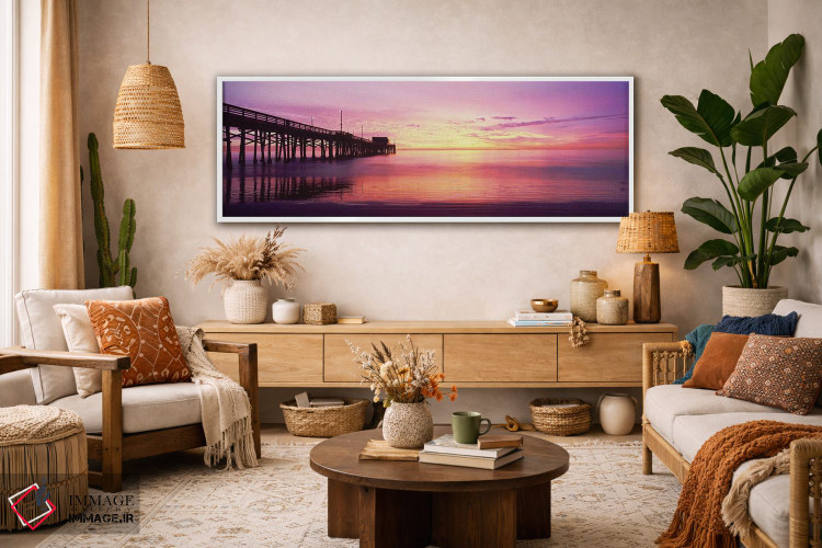 تابلو دکوراتیو Newport Pier, Newport Beach, Balboa Peninsula, Californ… اثر پانورامیک ایمجز - D2W