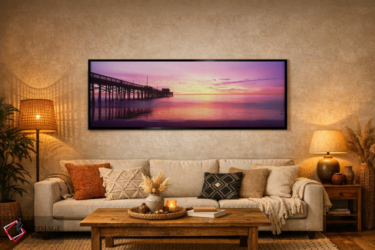 تابلو دکوراتیو Newport Pier, Newport Beach, Balboa Peninsula, Californ… اثر پانورامیک ایمجز - D5B