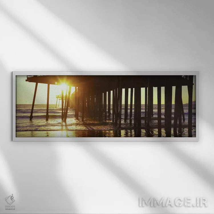 تابلو دکوراتیو Pismo Beach, San Luis Obispo County, California, USA II… اثر پانورامیک ایمجز - نمای قابدار سفید