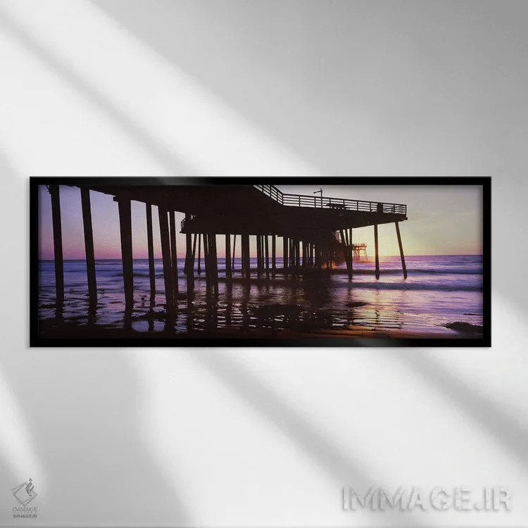 تابلو دکوراتیو Pismo Beach, San Luis Obispo County, California, USA II… اثر پانورامیک ایمجز - نمای قابدار مشکی