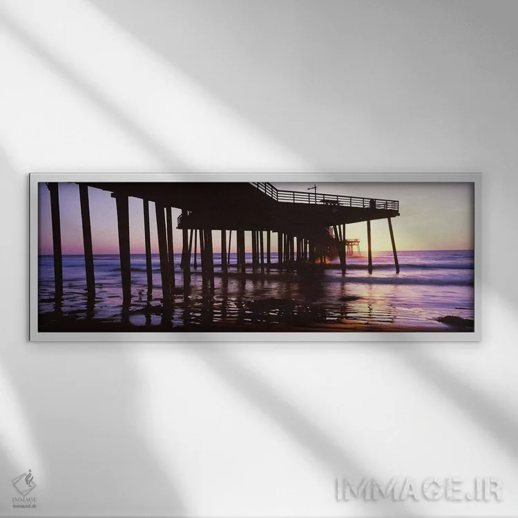 تابلو دکوراتیو Pismo Beach, San Luis Obispo County, California, USA II… اثر پانورامیک ایمجز - نمای قابدار سفید