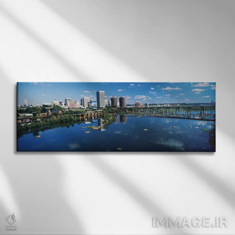 تابلو دکوراتیو Richmond, Virginia, USA,آسمان خراش ها در یک شهر، ریچمون… اثر پانورامیک ایمجز - نمای روبهرو روی دیوار