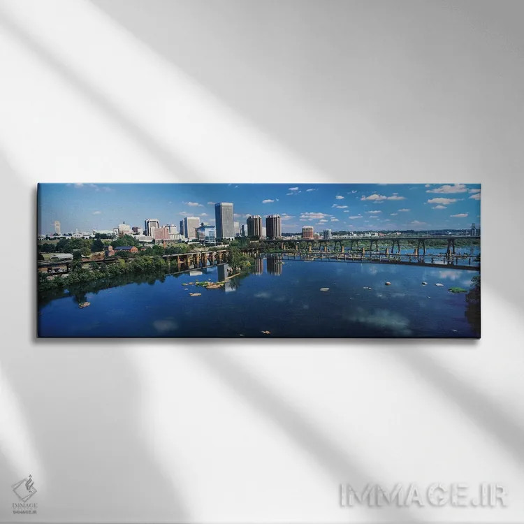 تابلو دکوراتیو Richmond, Virginia, USA,آسمان خراش ها در یک شهر، ریچمون… اثر پانورامیک ایمجز - نمای روبهرو روی دیوار