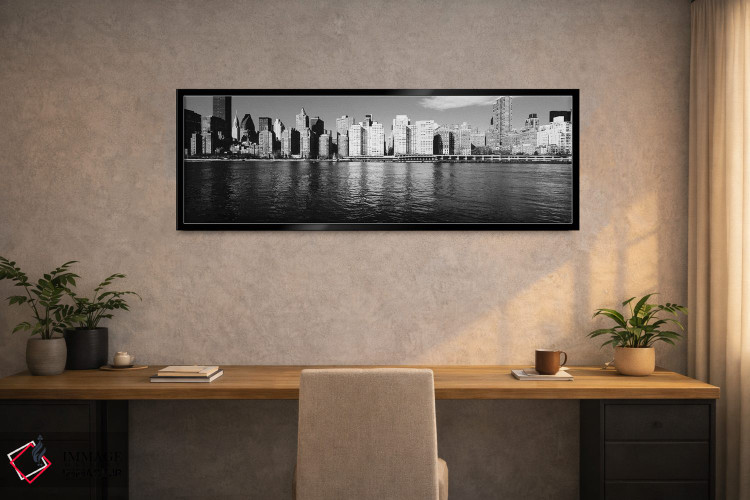 تابلو دکوراتیو East River, Manhattan, New York City, USA I,آسمان خراش… اثر پانورامیک ایمجز - D1B