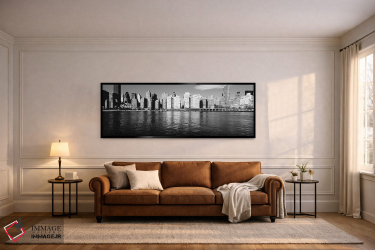 تابلو دکوراتیو East River, Manhattan, New York City, USA I,آسمان خراش… اثر پانورامیک ایمجز - D6B