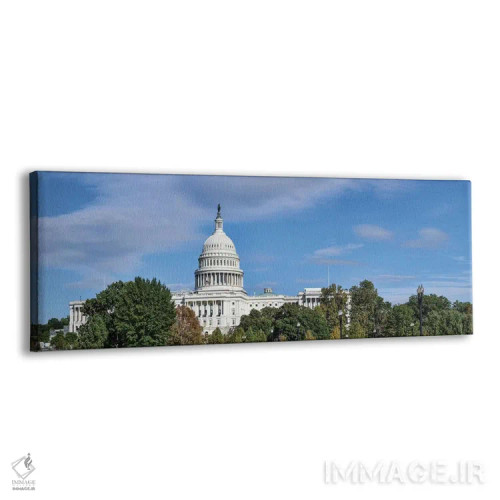 تابلو دکوراتیو Washington D.C., USA II" - "نمای خیابانی ساختمان کنگره… اثر پانورامیک ایمجز - نمای پرسپکتیو محصول