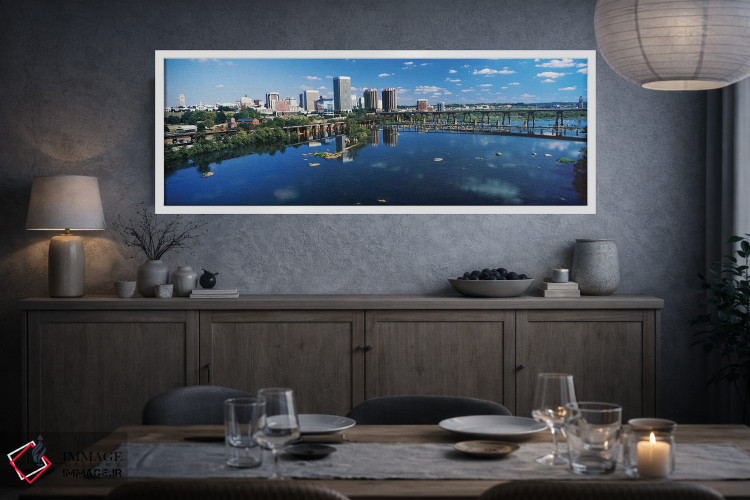 تابلو دکوراتیو Richmond, Virginia, USA,آسمان خراش ها در یک شهر، ریچمون… اثر پانورامیک ایمجز - D4W