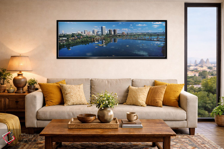 تابلو دکوراتیو Richmond, Virginia, USA,آسمان خراش ها در یک شهر، ریچمون… اثر پانورامیک ایمجز - D6B