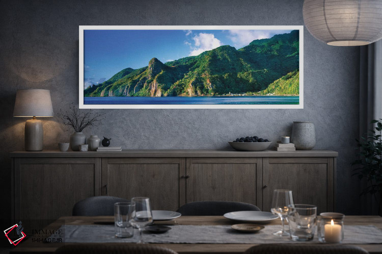 تابلو دکوراتیو Saint Lucia, South West Coast, Dominica, Caribbean" - "… اثر پانورامیک ایمجز - D4W
