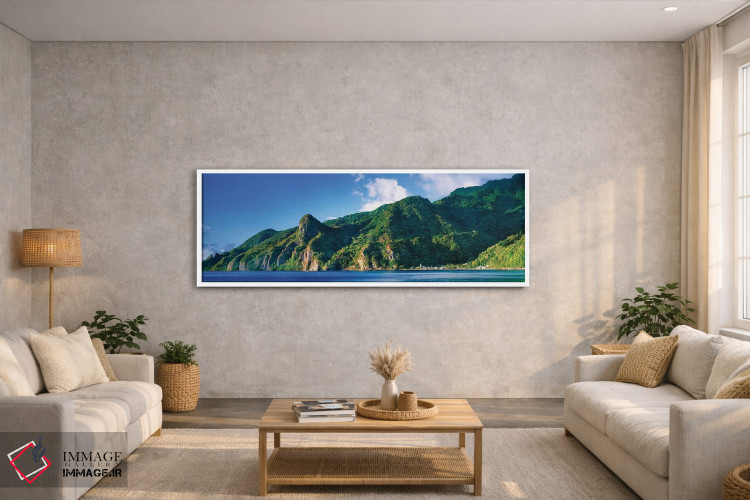 تابلو دکوراتیو Saint Lucia, South West Coast, Dominica, Caribbean" - "… اثر پانورامیک ایمجز - D3W