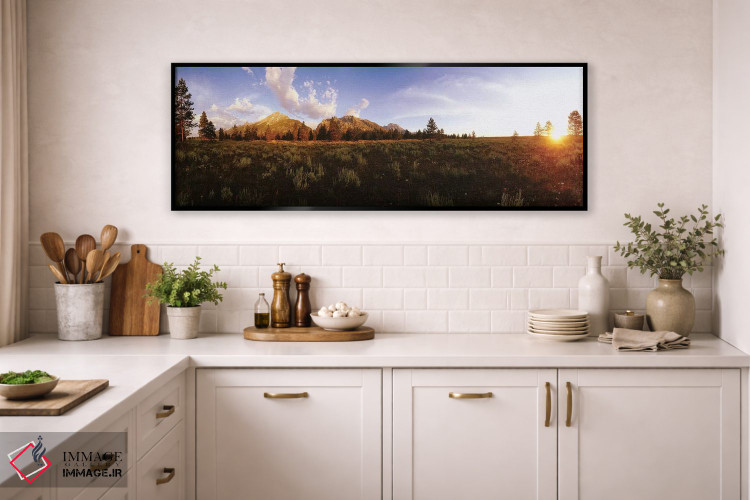 تابلو دکوراتیو Grand Teton National Park, Wyoming, USA" - "طلوع آفتاب… اثر پانورامیک ایمجز - D3B