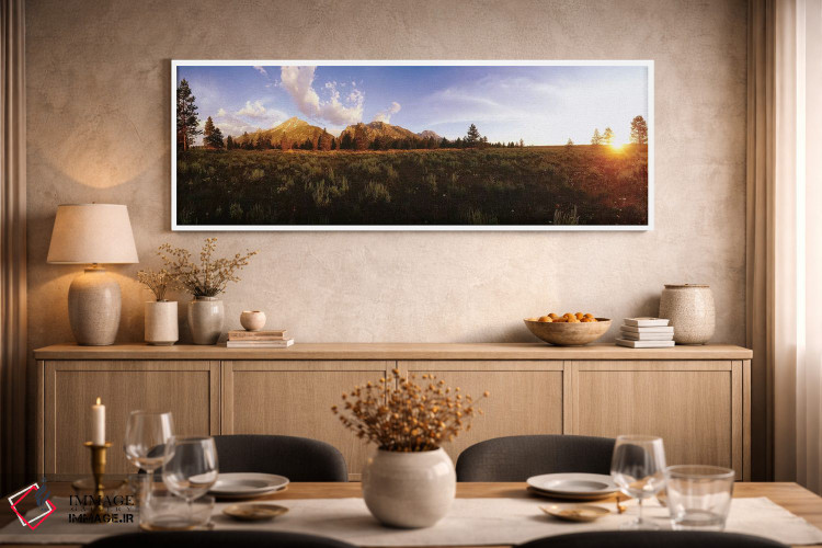 تابلو دکوراتیو Grand Teton National Park, Wyoming, USA" - "طلوع آفتاب… اثر پانورامیک ایمجز - D2W