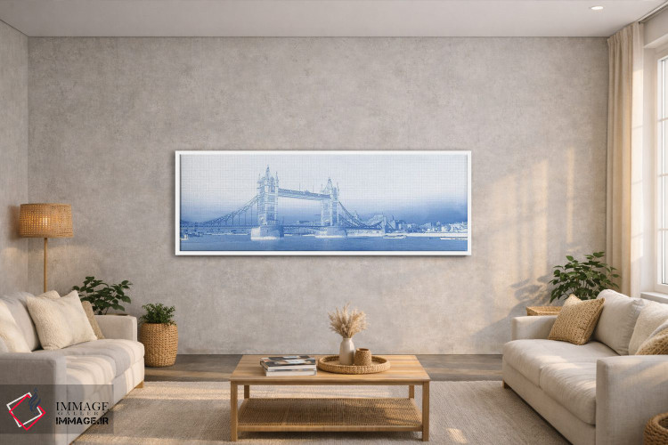 تابلو دکوراتیو London, England" - "پل برج، رودخانه تیمز، لندن، انگلستا… اثر پانورامیک ایمجز - D2W