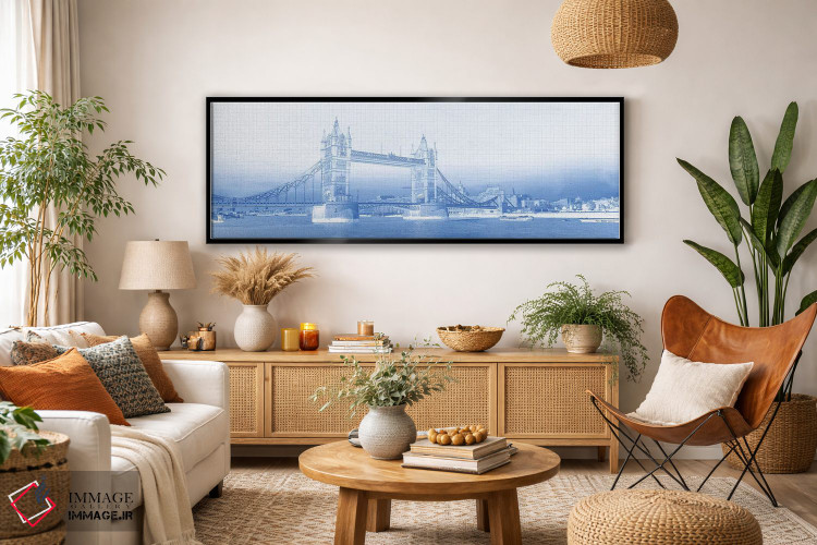 تابلو دکوراتیو London, England" - "پل برج، رودخانه تیمز، لندن، انگلستا… اثر پانورامیک ایمجز - D3B