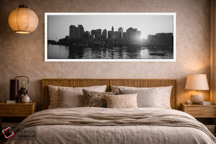 تابلو دکوراتیو Boston, Massachusetts, USA " - "غروب آفتاب بر فراز آسما… اثر پانورامیک ایمجز - D3W
