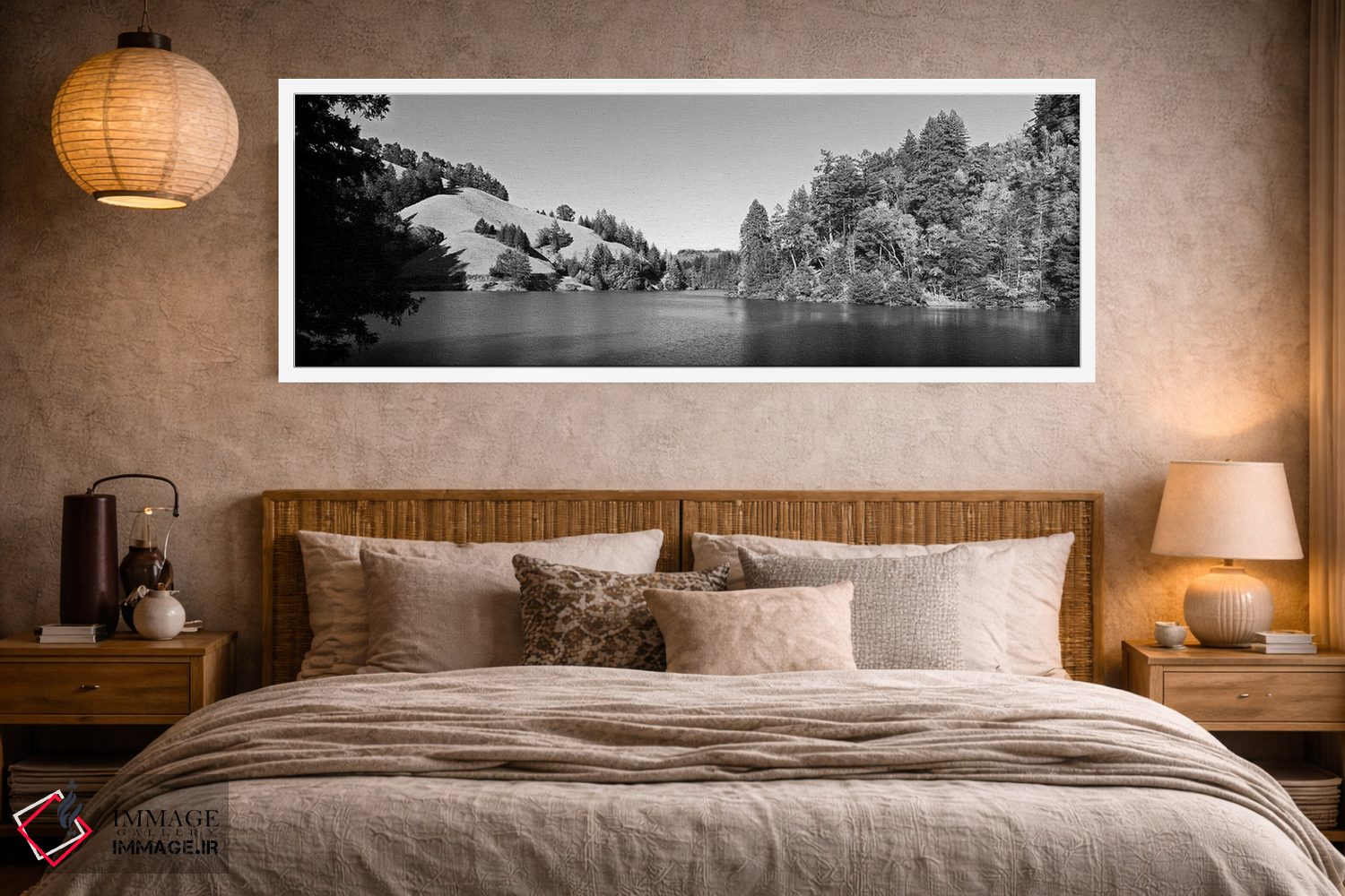 تابلو دکوراتیو Lake Lagunitas, Marin County, California, USA " - "درخت… اثر پانورامیک ایمجز - D3W