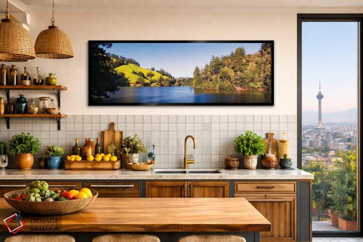 تابلو دکوراتیو Lake Lagunitas, Marin County, California, USA" - "درختا… اثر پانورامیک ایمجز - D2B