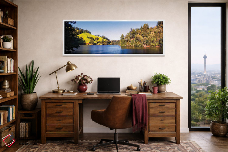 تابلو دکوراتیو Lake Lagunitas, Marin County, California, USA" - "درختا… اثر پانورامیک ایمجز - D1W