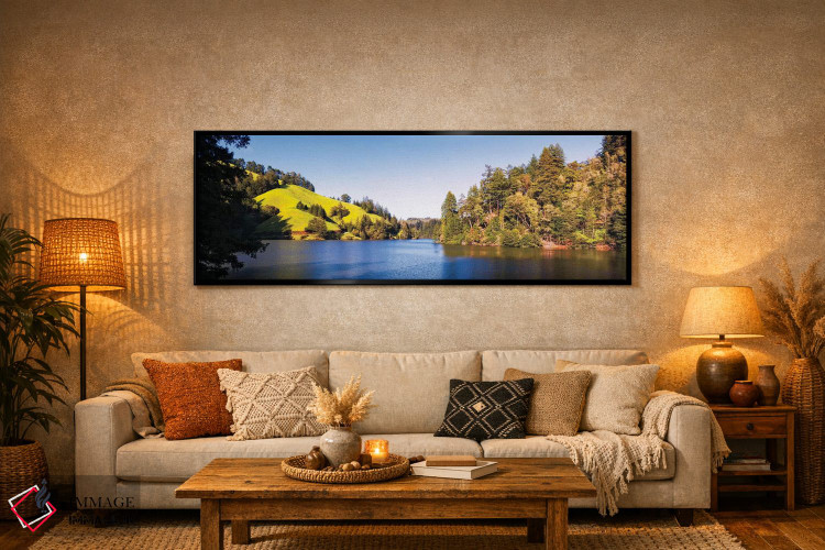 تابلو دکوراتیو Lake Lagunitas, Marin County, California, USA" - "درختا… اثر پانورامیک ایمجز - D6B
