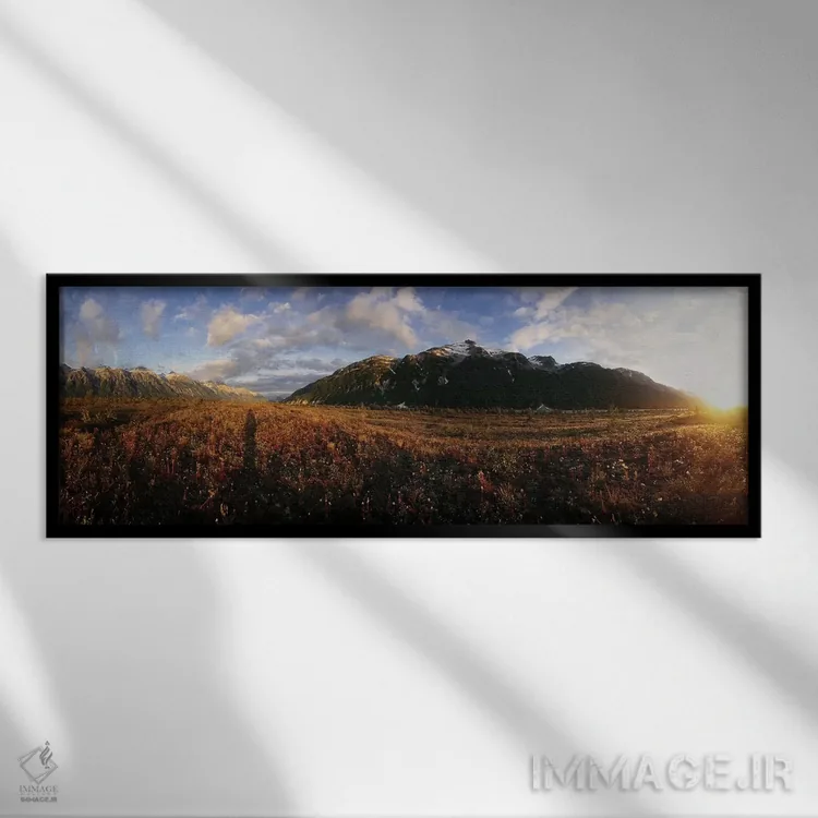 تابلو دکوراتیو Alsek River, British Columbia, Canada" - "نمایی از مناظ… اثر پانورامیک ایمجز - نمای قابدار مشکی