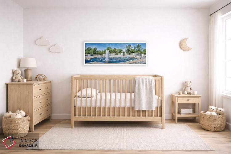 تابلو دکوراتیو Washington D.C., USA" - "نمایی از فواره در یادبود ملی ج… اثر پانورامیک ایمجز - D5W