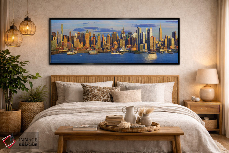 تابلو دکوراتیو New York City, New York State, USA II" - "نمایی از افق… اثر پانورامیک ایمجز - D6B