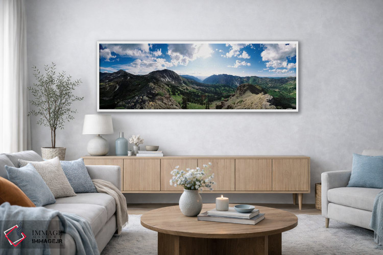 تابلو دکوراتیو Alta, Salt Lake County, Utah, USA" - "نمایی از دره با ر… اثر پانورامیک ایمجز - D4W