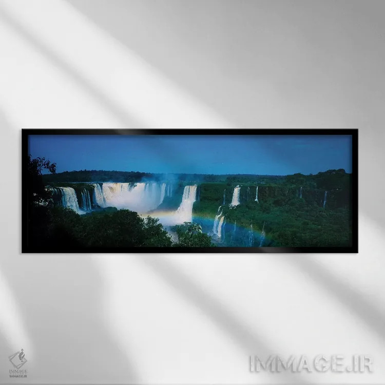 تابلو دکوراتیو Iguacu Falls, Iguacu National Park, Argentina II" - "آب… اثر پانورامیک ایمجز - نمای قابدار مشکی