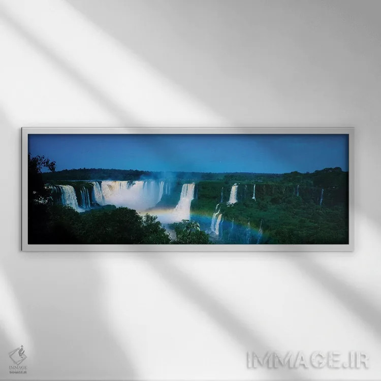 تابلو دکوراتیو Iguacu Falls, Iguacu National Park, Argentina II" - "آب… اثر پانورامیک ایمجز - نمای قابدار سفید